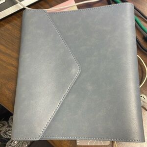 Erin Condren — Light Blue Vegan Leather Planner Folio